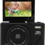 4K Digitale Camera 64 MP 18x Digitale Zoom Autofocus Vediocamera met 3 Inch Flip-scherm Compacte Anti-shake Vlogcamera voor Live Streaming Reisfotografie - 64 MP - Autofocus .