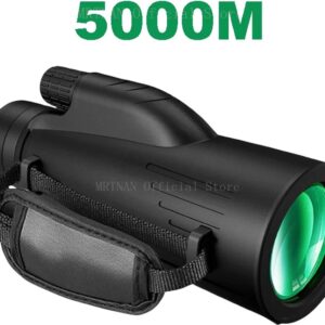 5000M Krachtige Monoculaire Telescoop 12x50 - Lange Bereik Draagbaar Professioneel Voor Jagen, Camping, Outdoor, Sterrenkijken, Natuur