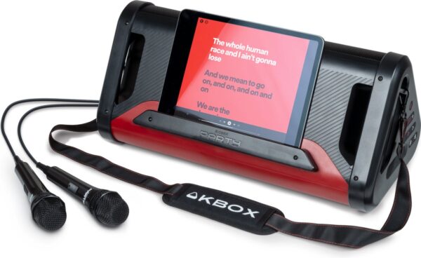 Bigben Party KBOX - Draagbare Bluetooth speaker met lichteffecten - Inclusief 2 microfoons