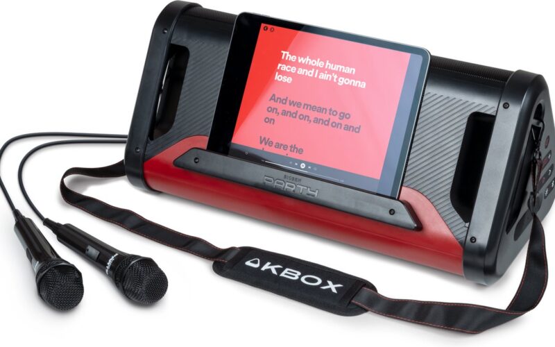 Bigben Party KBOX - Draagbare Bluetooth speaker met lichteffecten - Inclusief 2 microfoons