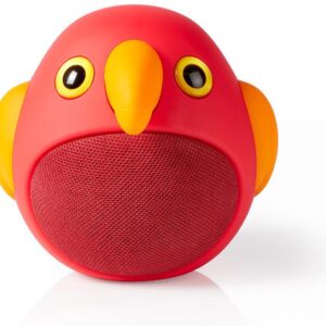 Bluetooth-Speaker - Maximale batterijduur: 3 uur - Handheld Ontwerp - 9 W - Mono - Ingebouwde microfoon - Koppelbaar - Animaticks Perry Parrot - Rood