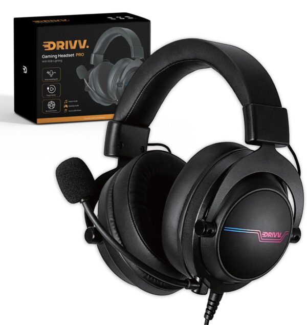 Drivv. PRO Gaming Headset met Microfoon - Game Headset - Geschikt voor PS4, PS5, Xbox One, Xbox Series en PC - Gaming Koptelefoon