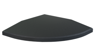 Flow Fitness Hoekstuk Rubberen Tegel Met Waterdichte SBR-laag - 15 x 15 cm