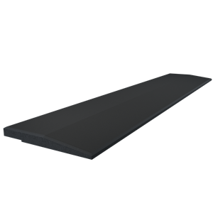 Flow Fitness Oploopprofiel Rubberen Met Waterdichte SBR-Laag - 100 x 20 x 2 cm - Zwart