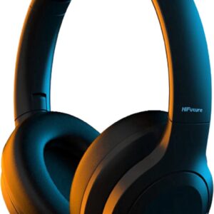 HiFuture Future Tour-gaming headset: draadloos V5.2, 25 uur speeltijd, ANC Bluetooth-koptelefoon over het oor, IPX5 waterdicht, actieve ruisonderdrukking, microfoon, compatibiliteit voor pc, console en smartphone