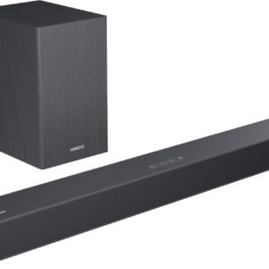 Horizon Soundbar met Subwoofer voor TV - Werkt op alle TV's - Bluetooth - 2.1CH - 60W - Kleine Soundbar met Afstandsbediening - Speaker - Antraciet