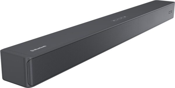 Horizon Soundbar voor TV met Afstandsbediening - Werkt op alle TV's - Bluetooth - 2.0CH - 60W - Kleine Soundbar - Speaker - Antraciet
