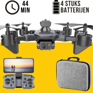 Killerbee FX2 Nighthawk - Drone met dubbele camera - geschikt voor kinderen en volwassenen - Ultra Fly More Combo - 48 minuten vliegtijd - Inclusief gratis video tutorials, tas en 4 accu's!!