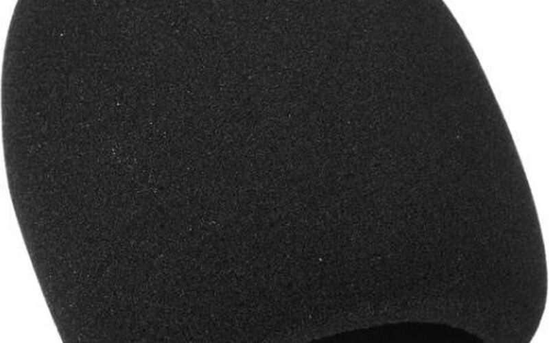 Microfoon Windkap - Microfoon Cover - Plopkap - Cap - Windshield - 70x60mm - Zwart - 2 stuks