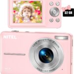 Nitel Digitale Camera - Fototoestel - Fotocamera - Compact Camera - Vlog Camera - Voor Kinderen - Inclusief 32GB