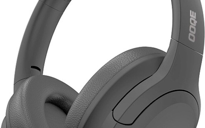 OOQE PRO HX9 - Koptelefoon | Koptelefoon Bluetooth | Koptelefoon Draadloos | Koptelefoon met Microfoon | Passive Noise Cancelling | ClearTone: Zuiver | Nieuwste Bluetooth 5.3 | Opvouwbaar | Ergonomisch | Energiezuinig: Lange Batterijduur | Grijs