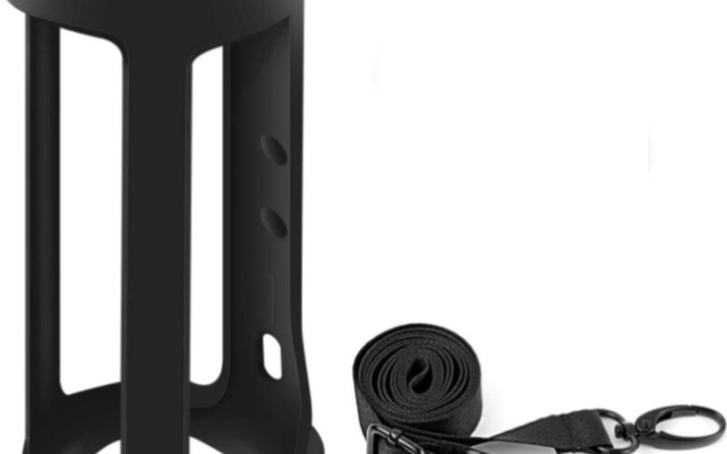 Siliconen Hoes Met Draagriem En Clip Geschikt Voor JBL Flip 5 & 6 Speaker - Zwart