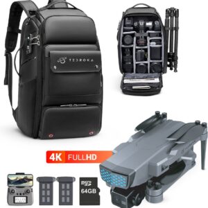 Tedroka® KAI TWO 4K GPS Drone - 3-assige Gimbal - Onder 249g - 25 min Vlucht, 5G Transmissie,360° Obstakel Vermijding - RC Drone - EIS Anti-Schok - Auto Return - Tedroka® 7717 cameratas