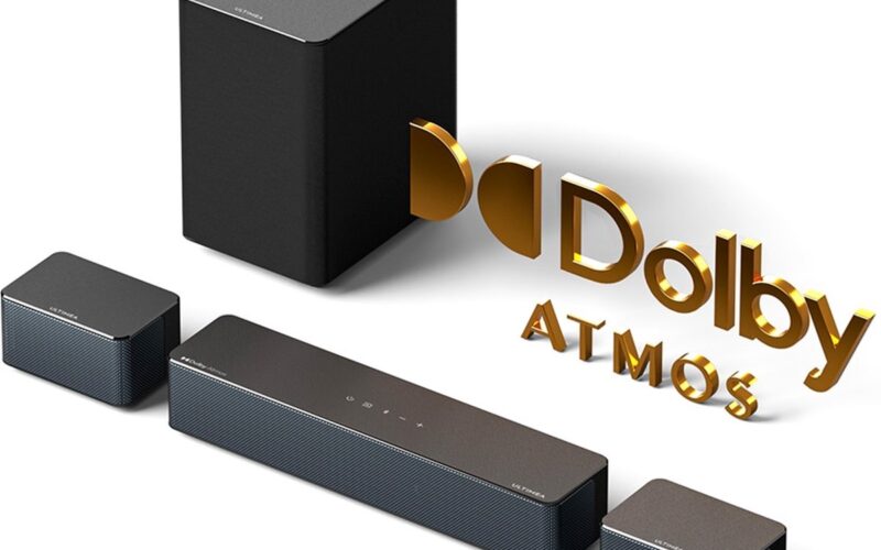 Ultimea Poseidon D60 Soundbar Subwoofer Speaker Kit, Dolby Atmos 5.1, Regelbaar Surround Level, Meerdere Modi