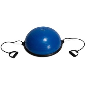 VirtuFit Balanstrainer Pro - Balansbal - met Fitness Elastieken en Pomp - Blauw