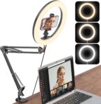 10 inch Ringlicht met Statief voor Mobiele Telefoon - Dimbare LED Verlichting voor Videoconferenties, YouTube en TikTok