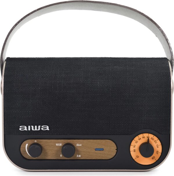 Aiwa RBTU-600 Draagbare & party speaker Mono draadloze luidspreker Beige, Zwart 5 W