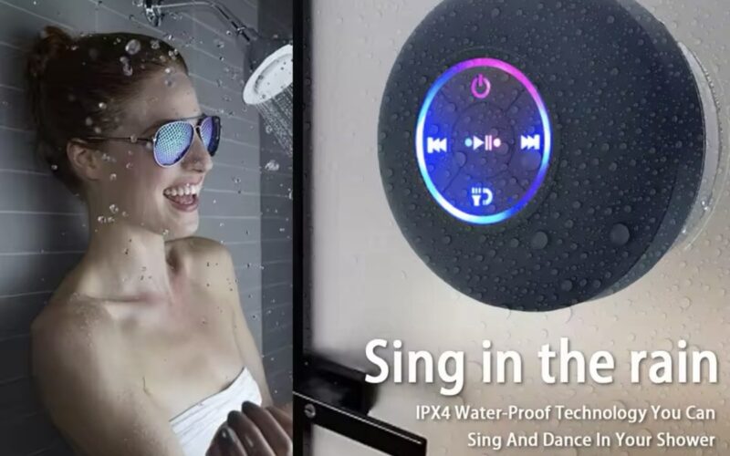Badkamer Speaker - Bluetooth - Waterdicht - Met Zuignap - Zing Onder de Douche - E3.3
