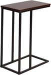 Bijzettafel Hout - Laptop- & Salontafel - Donkerbruin - 45x25x63.5 cm