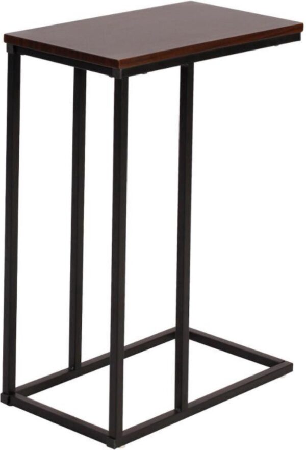 Bijzettafel Hout - Laptop- & Salontafel - Donkerbruin - 45x25x63.5 cm