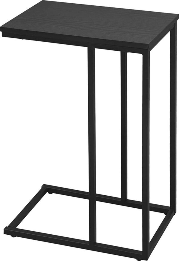 Bijzettafel Hout - Laptop- & Salontafel - Zwart - 45x25x63.5 cm