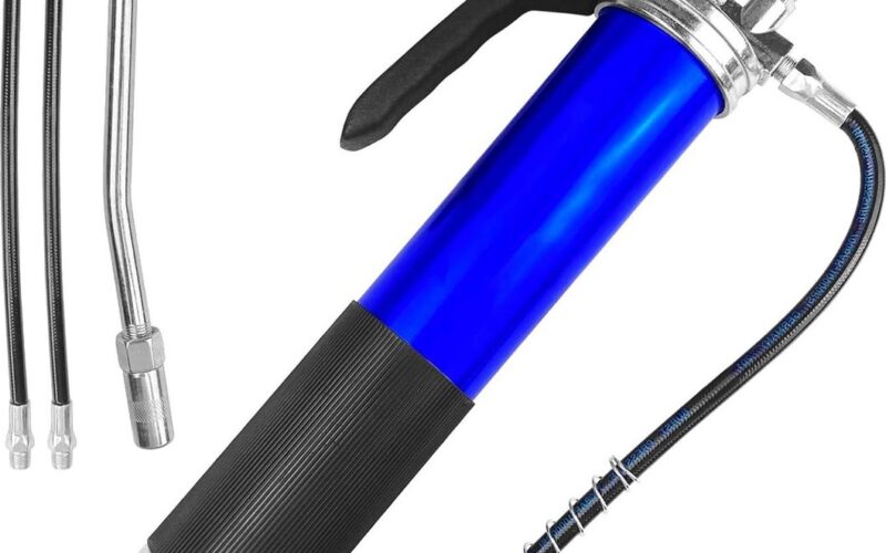 Blauwe vetspuit met mondstukbuis - Hoge kwaliteit mondstuk