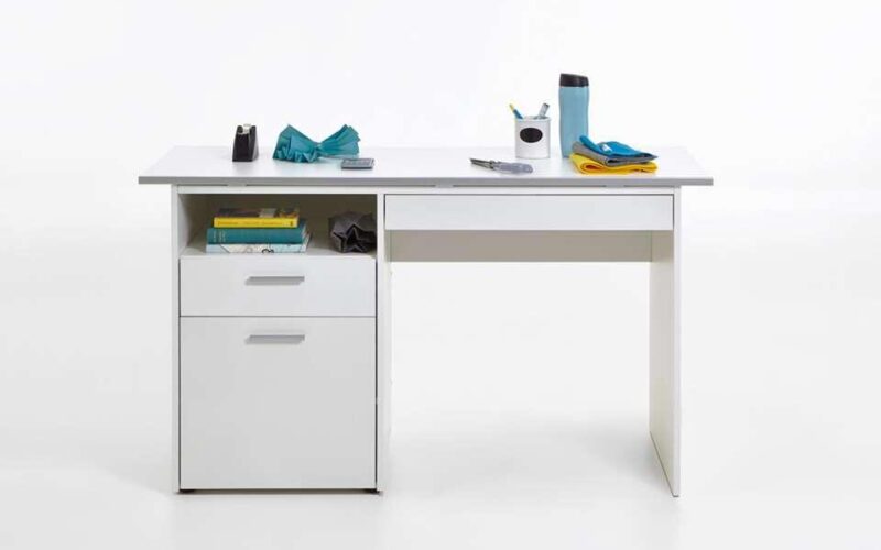 Bureau Hebron - wit - 74,7x51x126,8 cm - Leen Bakker