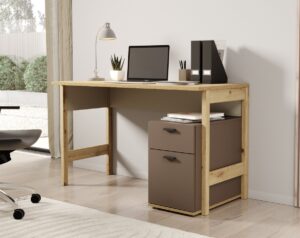 Bureau Livingston - Eiken - 125 cm - ACTIE