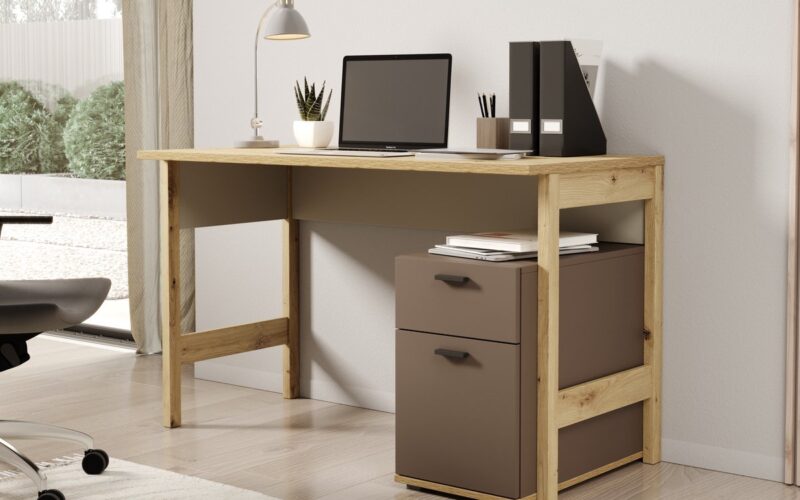 Bureau Livingston - Eiken - 125 cm - ACTIE