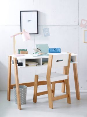 Bureau enfant LIGNE ARCHITEKT blanc/bois clair