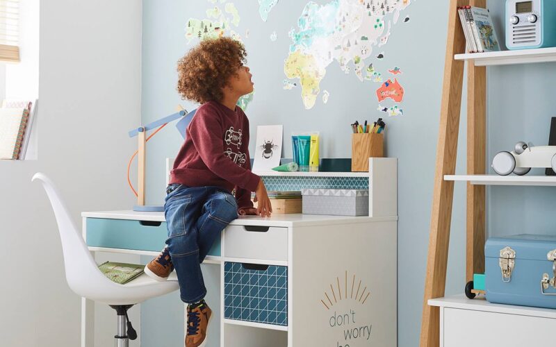 Bureau enfant LIGNE FUNNY bleu