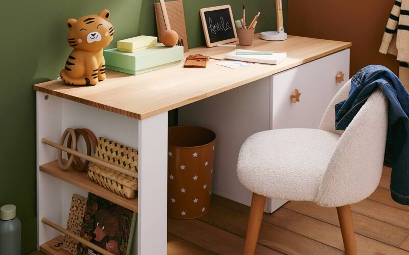 Bureau maternelle LIGNE GRANDE OURSE blanc