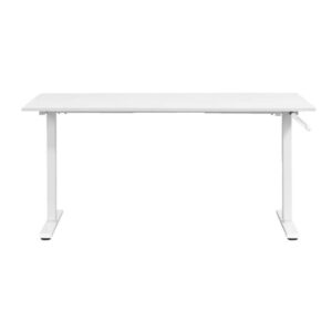 Bureau zit/sta Noud - wit - 75/120x160x80 cm - Leen Bakker