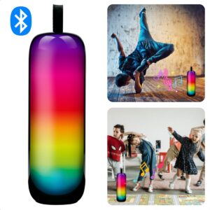 Cheqo® Bluetooth Speaker RGB - Draagbare Bluetooth Speaker - Krachtige 10W Party Speaker - Draadloze Verlichting - Ideaal voor Feestjes - Inclusief EBOOK