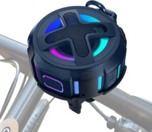 Compacte Draagbare Bluetooth Speaker met Stuurbevestiging voor Fiets en Motor, Waterbestendig, Met Microfoon