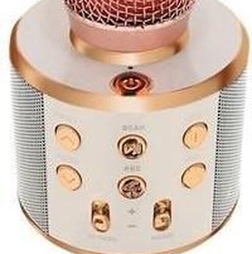 Draadloze Karaoke Microfoon - Draadloos met Speaker - Bluetooth - Rosé Goud - Karaoke - Zingen - Microfoon