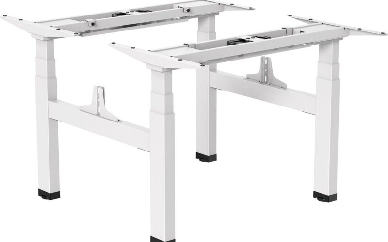 Ergo Office - Elektrisch bureau dubbel hoogteverstelbaar | max hoogte 128cm, max 125kg x2 | Zonder tafelblad