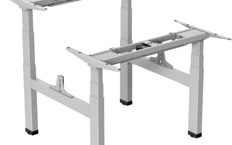 Ergo Office - Elektrisch bureau dubbel hoogteverstelbaar | max hoogte 128cm, max 125kg x2 | Zonder tafelblad