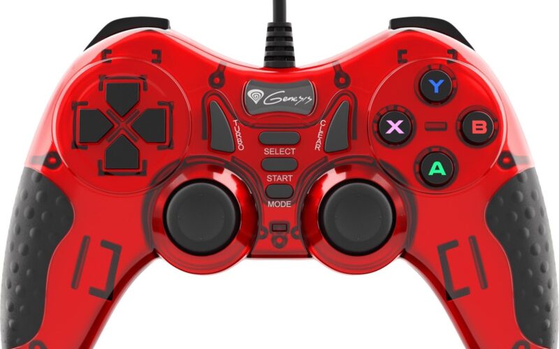 Genesis - NJG-1425 - Game controller - Gamepad - Mangan 200 - Bedraad -PC - Rood/Zwart