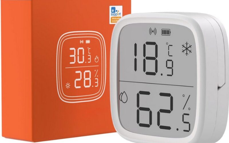 Hygrometer Binnen - Hygrometer Luchtvochtigheidsmeter Hoogwaardige Nauwkeurigheid - Hygrometer Binnen Real-time Monitoring - Zwart