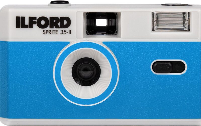 Ilford - Sprite 35-II - analoge camera - blauw en zilver
