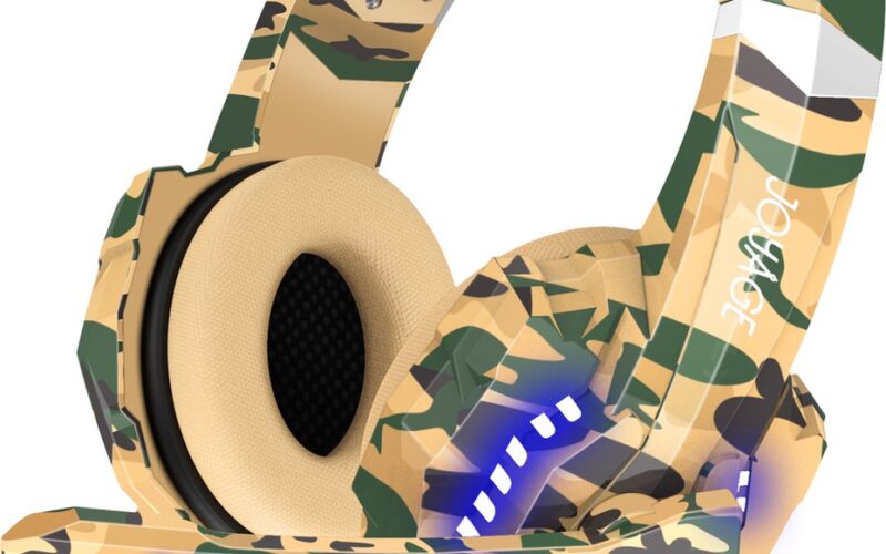Joyage Gaming Headset - Camouflage - Gaming headset pc ps4 xbox one - Headset met microfoon voor laptop - Headset ps4 - Koptelefoon kinderen - Koptelefoon met microfoon - Koptelefoon met draad - Koptelefoon noise cancelling - Hoofdtelefoon