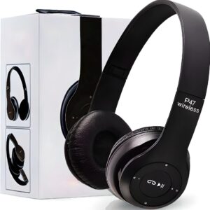 Koptelefoon - Zwart - Draadloos - Bluetooth - Bedieningspaneel - SD Kaartlezer - Bellen - met Ingebouwde Microfoon - tot 10 Meter - Telefoongesprek - Hoofdtelefoon Kinderen - Verstelbaar - Headphones - Cadeau - Oplaadbaar