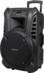 Krüger & Matz KM1715 professionele mobiele luidspreker party speaker box (met 2 UHF draadloze microf