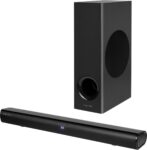 Krüger & Matz Planet 2.1 Compacte Televisie - Computer Soundbar met Vrijstaande Subwoofer - Wandmontage - HDMI Arc / Bluetooth / Aux / USB - Zwart