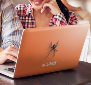 Laptop sticker Spin Halloween