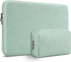 Laptoptas hoes 14 inch notebooksleeve beschermhoes laptop sleeve case - Lenovo Thinkpad P14s T14 L14 Gen 2 Ideapad Chromebook HP Dell Asus waterdichte notebooktas lichtgroen