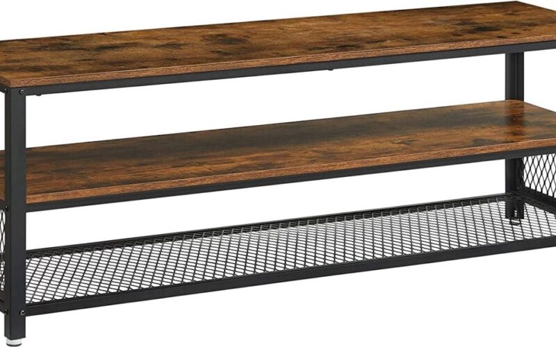 MIRA Home - TV Meubel - Bijzettafel - Televisie - Salontafel - TV - Tafel - Vintage - 100x40x52