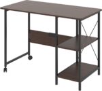 Maclean - Bureau - klapbureau - loft inklapbaar bureau - afmetingen: 107x45x75cm - max - 150 kg - kleur donker walnoot, MC-411 B