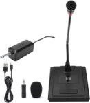 Multifunctionele Draadloze Zwanenhals Microfoon voor Speaker met Microfoon Geluidskaart - Content - 6.35 naar 3.5mm Adapter .